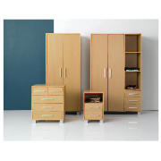 Value Beech Effect 2 Door Wardrobe