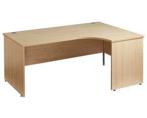 Value line deluxe ergo panel end desk