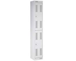 line perforated door lockers