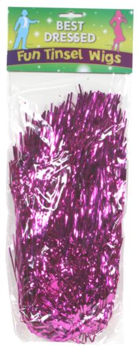 Value Tinsel Wig (Pink)