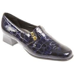 Van Dal Female Vansherry Leather Upper Smart in Navy Patent Croc