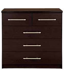 3 + 2 Drawer Chest - Wenge