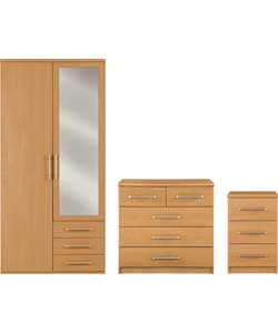 3-Piece 2 Door Wardrobe Package -