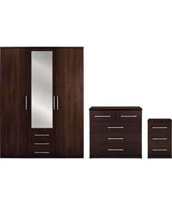 3-Piece 3 Door Wardrobe Package -