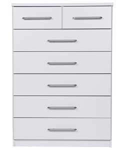 5 + 2 Drawer Chest - White