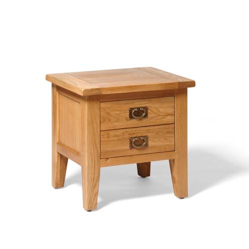 Vancouver Oak 1 Drawer Lamp Table