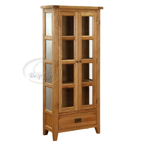 Vancouver Oak Glazed Display Cabinet 720.031