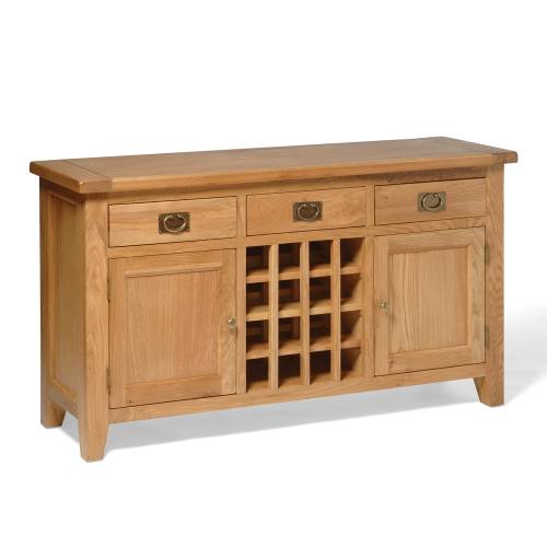 Vancouver Oak Wine Console Table