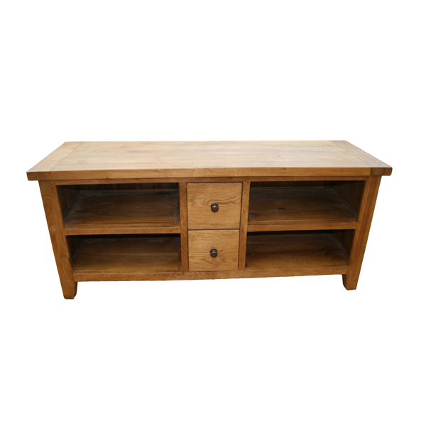 TV Unit with 4 Shelves and 2 Drawers