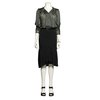 Vanessa Bruno Green sheer blouse with shoulder detail