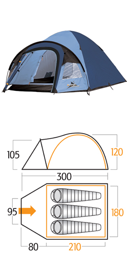 Vango ALPHA 300 TENT - ENSIGN BLUE