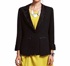 Black zipped pocket blazer