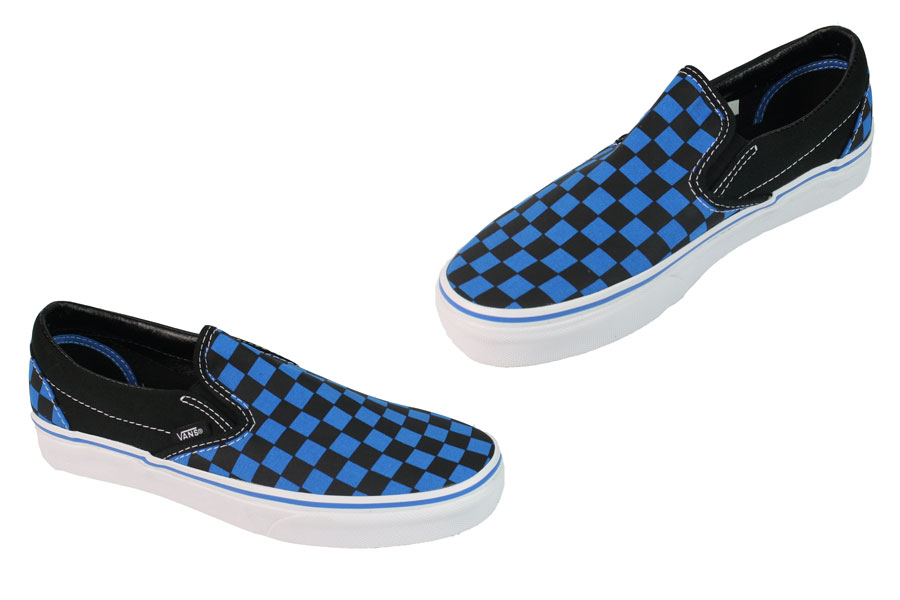 - Classic Slip-On Check - Brilliant Blue /