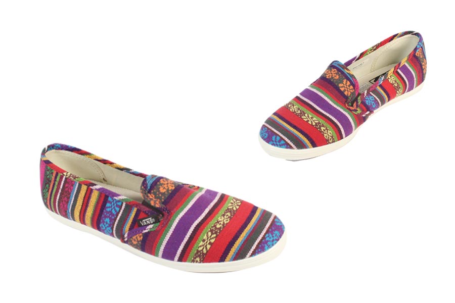 - Slip On Lo Pro - Guate Stripe Red