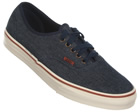 Vans Authentic Dark Blue Denim Canvas Trainers