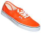 Vans Authentic Orange/White Canvas Trainers