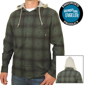 AV Flannel Hooded shirt