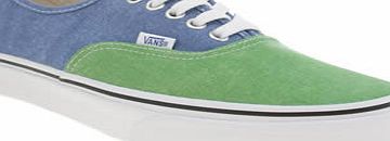 Vans Blue Authentic 2 Tone Trainers