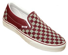 Vans Classic Slip-On Maroon/Grey Chequerboard