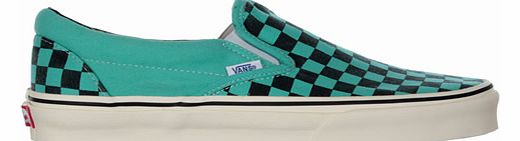 Classic Slip-On Pool Blue Checkerboard