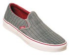 Vans Classic Slip-On Wild Dove Grey/Red Pinstripe