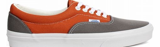 Vans Era Grey/Orange Canvas Trainers