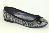 Garage Shoes - Google - Womens Flat Shoe - White Snake Size 3 UK