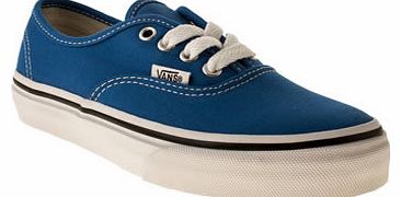 kids vans blue authentic unisex junior