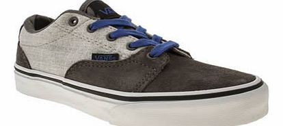 kids vans grey & navy kress boys junior