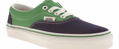 kids vans navy & green era boys junior