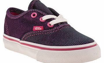 kids vans purple authentic shimmer girls