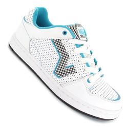 Ladies Addie Skate Shoes - White/Blue