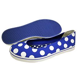 Ladies Caliente Shoes - Polka Dance/Blue/Wht