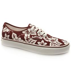 Vans Male Authentic Fabric Upper Skate in Burgundy