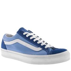 Male Old Skool Fabric Upper Skate in Pale Blue