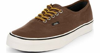 Mens Authentic Leather Plimsolls