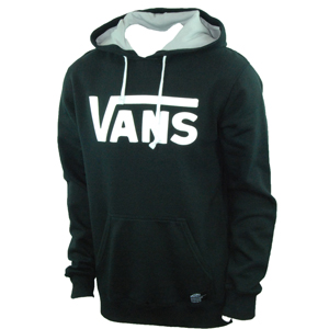 Mens Vans Classic Hoodie. Black