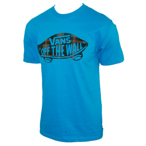 Mens Vans Pladical II T-Shirt. Turquoise