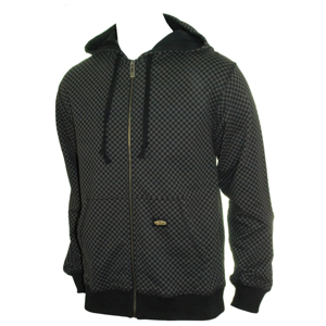 Mens Vans Checkerboard Hoody. Black Granite