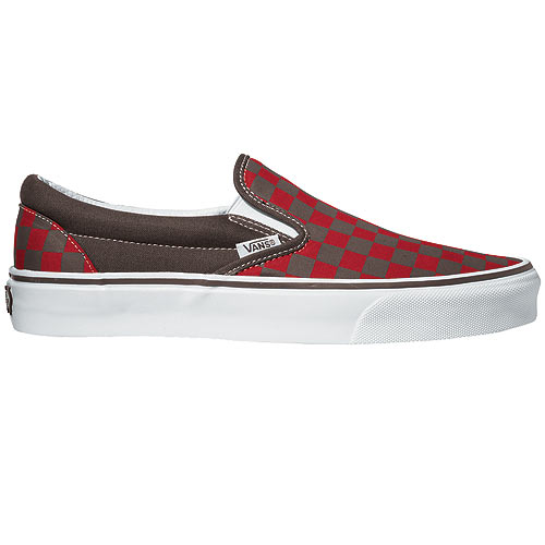 Vans Mens Vans Classic Slip-on Espresso / Red