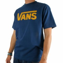 Mens Vans Classic Tee Harbour Blue/Sun