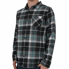 Mens Vans Clockout Flannel Shrit Midnight