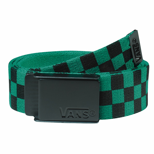 Mens Vans Deppster Web Belt 436 Turf Green Black