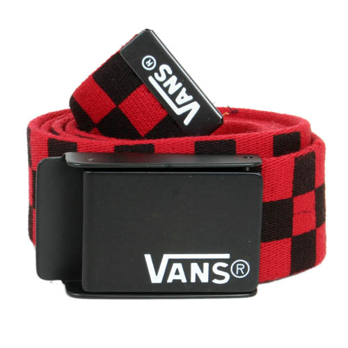 Mens Vans M Deppster Web Belt Cardinal/blk