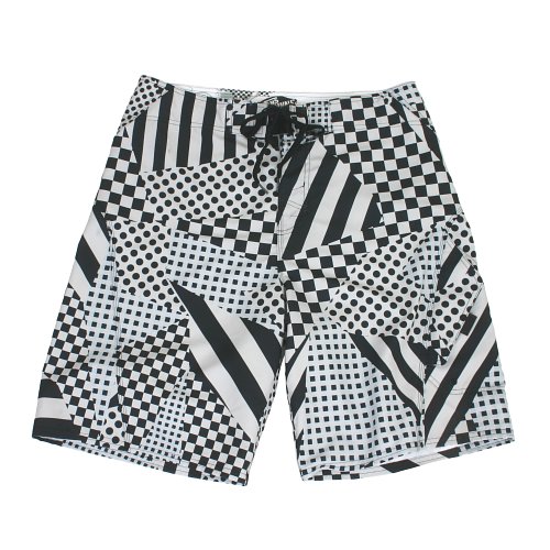 Mens Vans Multi Checks Boardshort Black