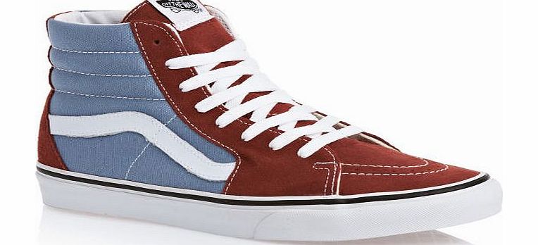 Vans Mens Vans Sk8-hi Shoes - Burnt Henna/faded Blue