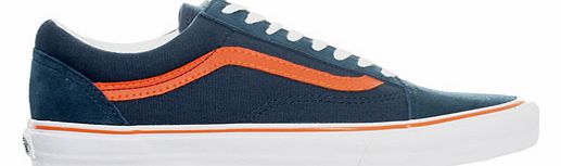 Old Skool Blue/Orange Canvas Trainers