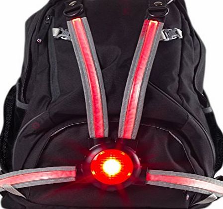 Veglo Gadget Show Live, award-winning VEGLO Commuter X4 - The wearable, fibre optic flashing rear safety bike amp; motorbike light amp; reflector