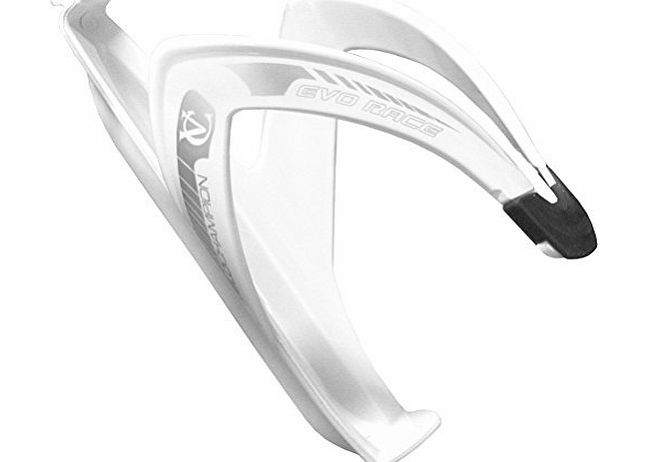 VeloChampion Evo Race Bike Water Bottle Cage - White for Road or MTB