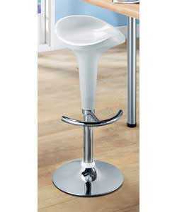 Venice Gas Lift Bar Stool - Cream